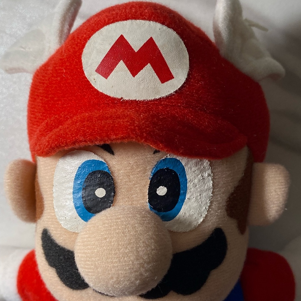 Nintendo Red and Blue Stuffed Toy